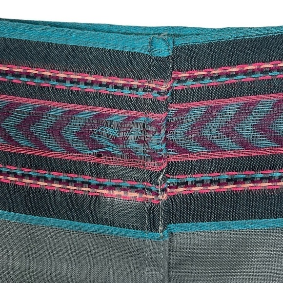 CAPELLI Scarf Infinity Aztec Southwestern Embroidered Boho Sheer Lightweight NWT - Picture 10 of 14